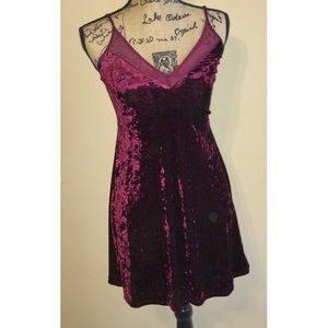 New with Tags Crush Velvet Dress